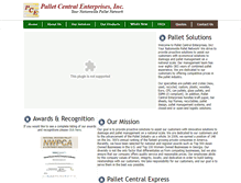 Tablet Screenshot of palletcentralent.com